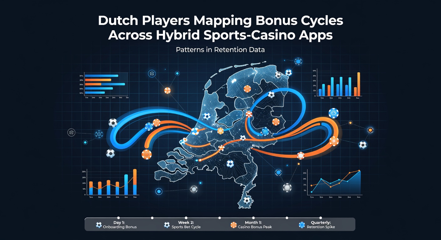 Grafiek die retentiepatronen toont bij Nederlandse spelers in hybride apps tijdens juni 2026