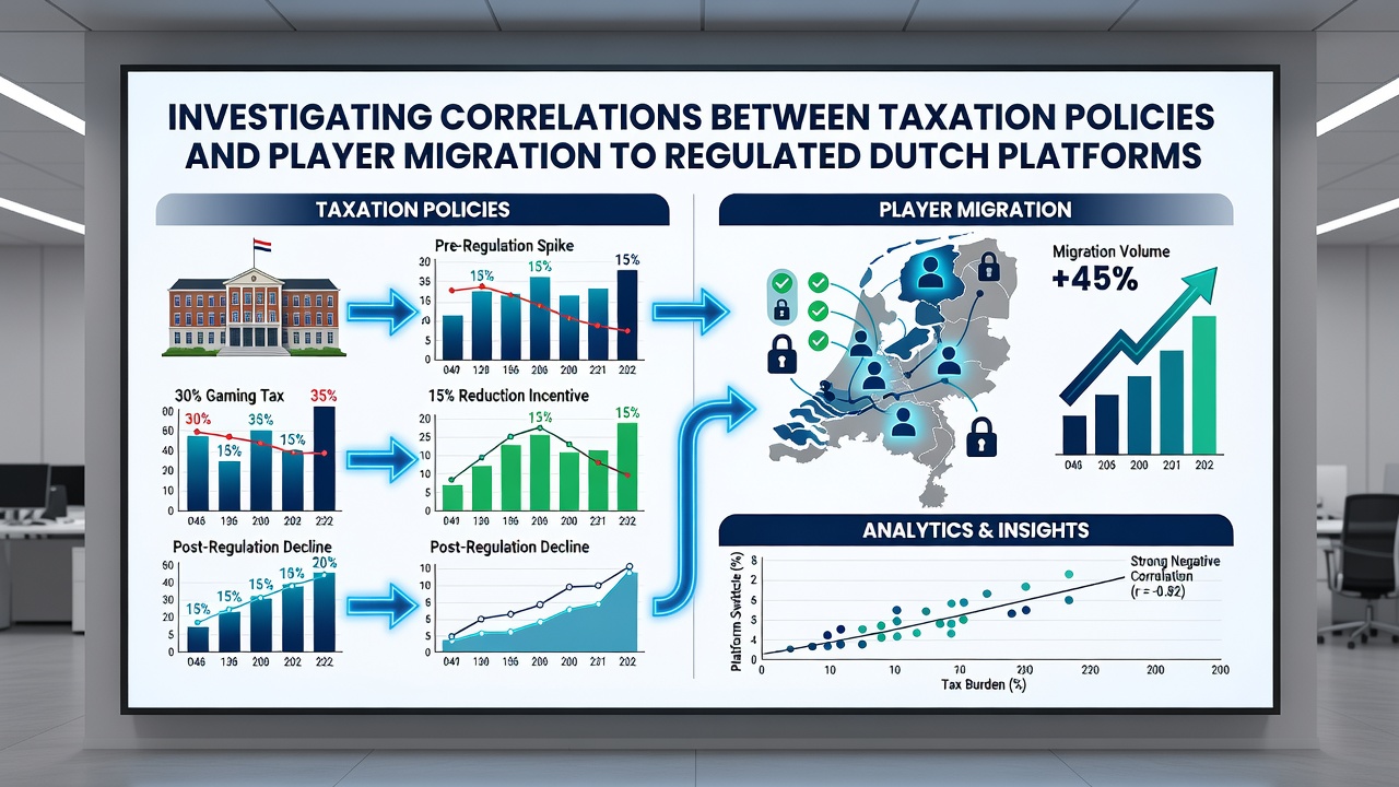 Grafiek die belastingtarieven en migratiecijfers naar Nederlandse platforms weergeeft in oktober 2026