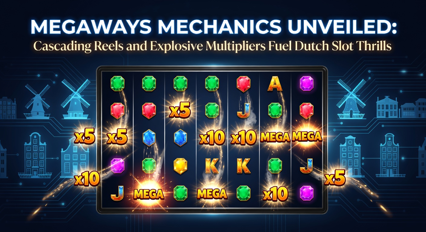 Dynamische Megaways rollen met exploderende symbolen en stijgende multipliers op een Nederlands online slot scherm