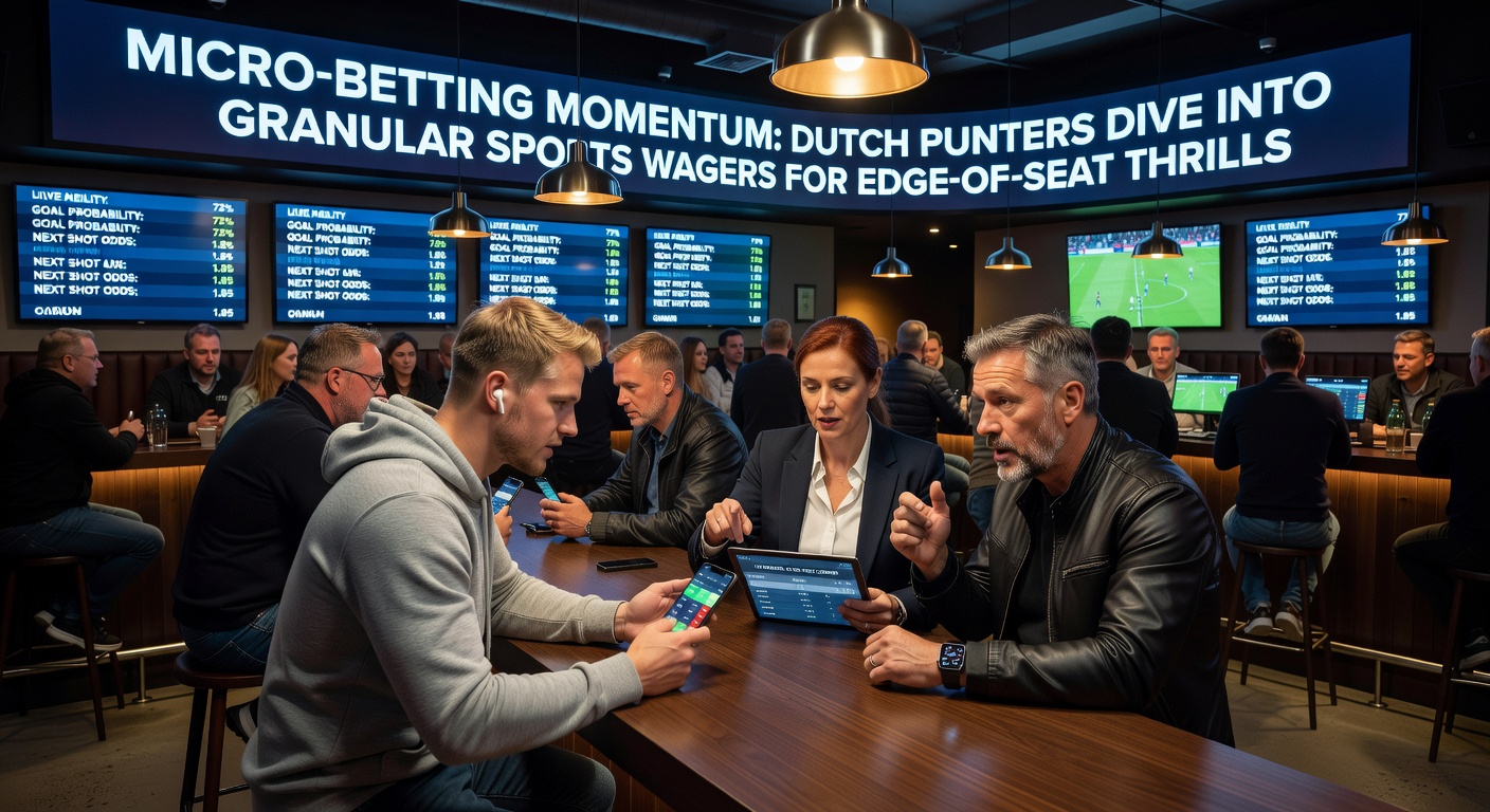 Grafiek toont groei micro-betting volume in Nederland met piek in maart 2026 tijdens Eredivisie en internationals