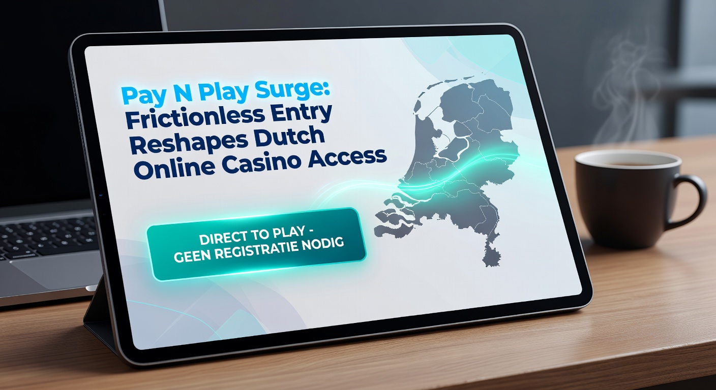 Grafiek met stijgende Pay N Play-adoptie in Nederlandse online casino's, inclusief banklogo's en mobiele interfaces
