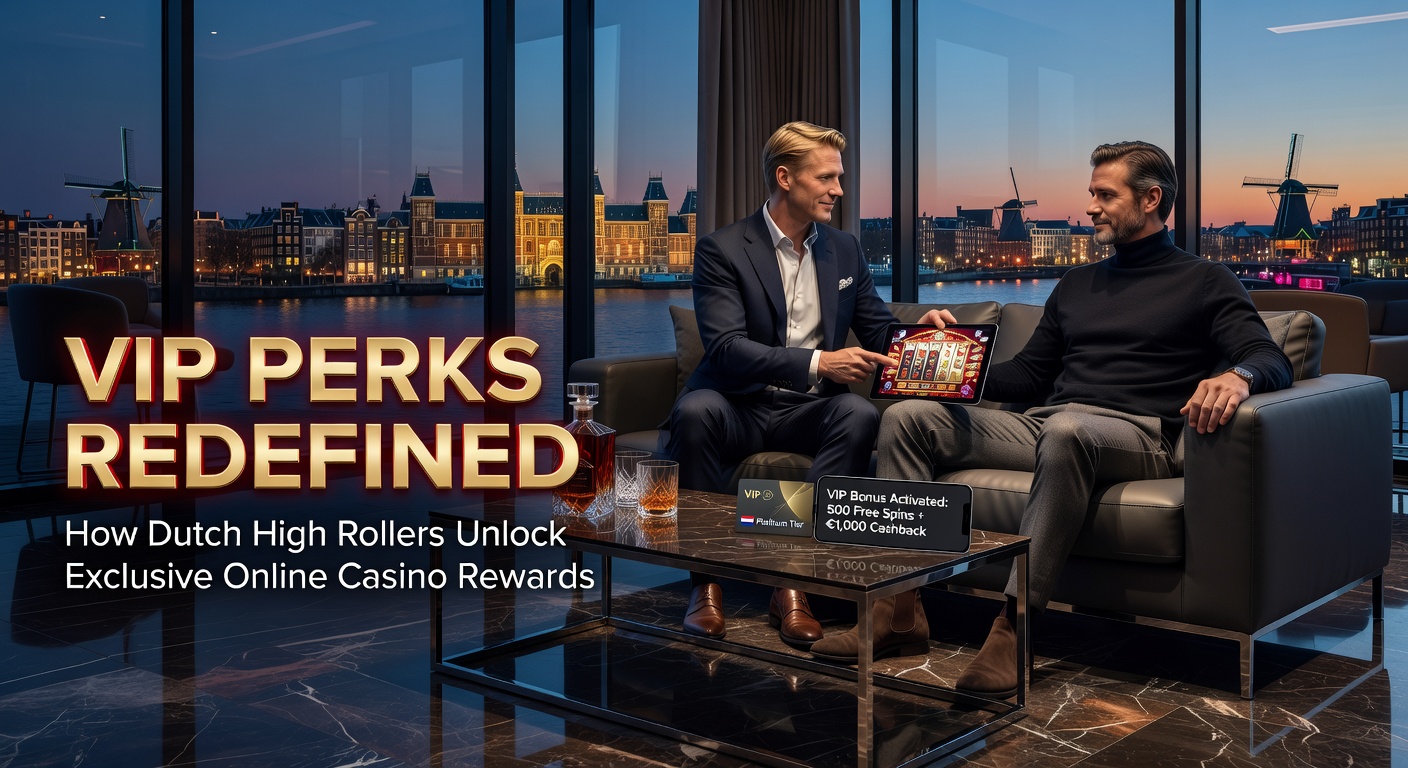 Luxe VIP-tafel in een Nederlands online casino met high rollers die exclusieve rewards vieren